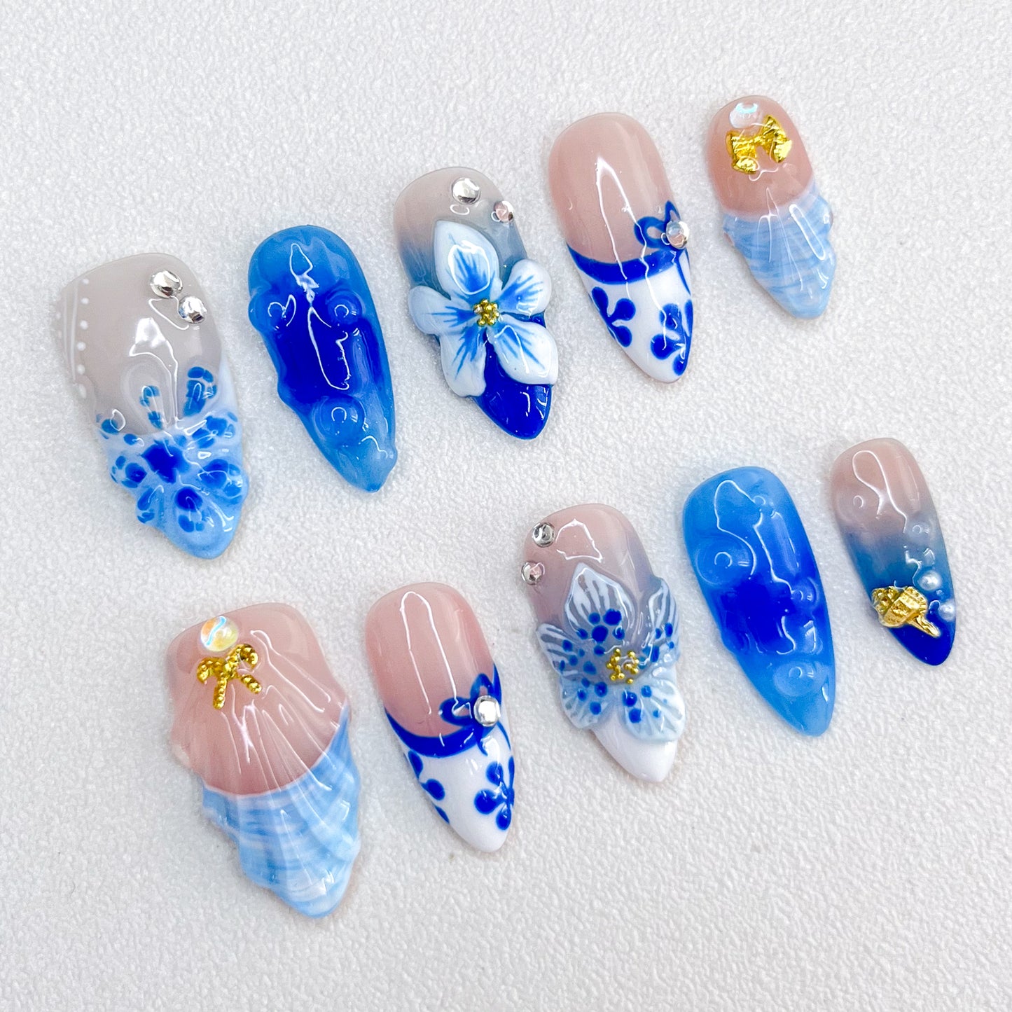 Blue Porcelain Bloom