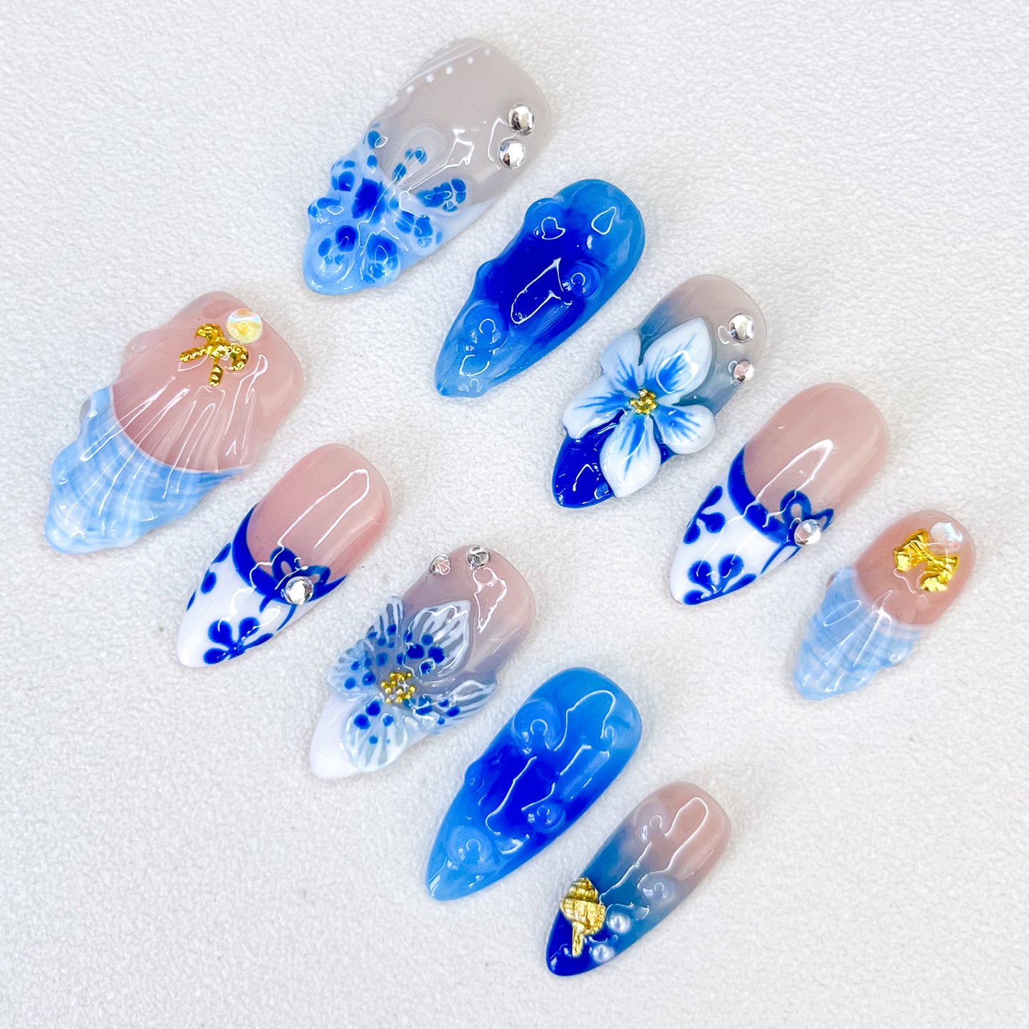 Blue Porcelain Bloom